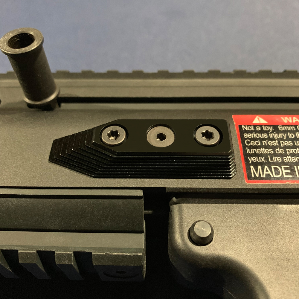 CNC Aluminum Barrel Screw Support (Style B) (Black) - VFC SCAR-L/H