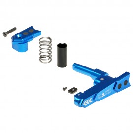 CNC Aluminum Advanced Magazine Release (Style A) (Blue)