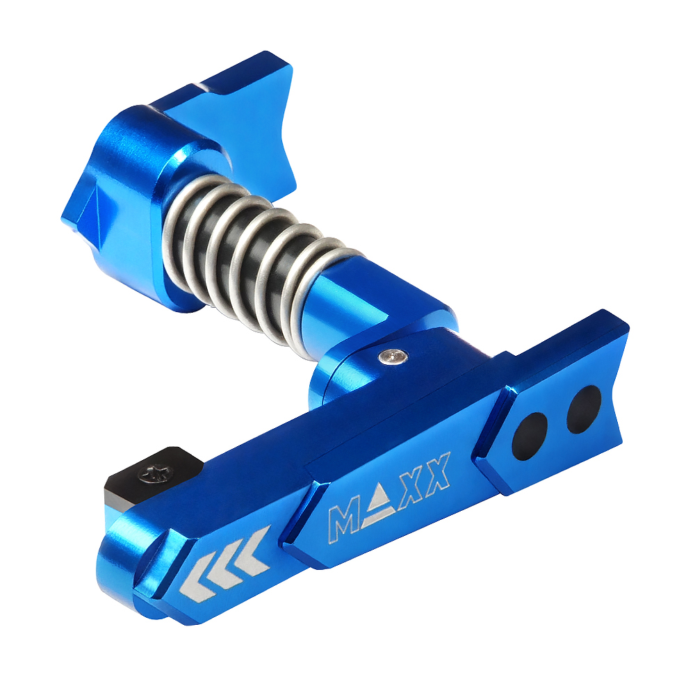 CNC Aluminum Advanced Magazine Release (Style A) (Blue)