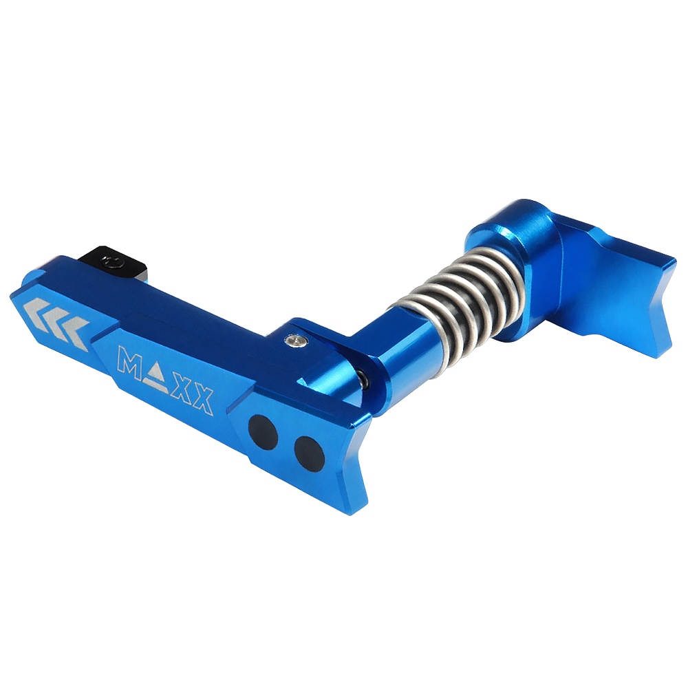 CNC Aluminum Advanced Magazine Release (Style A) (Blue)