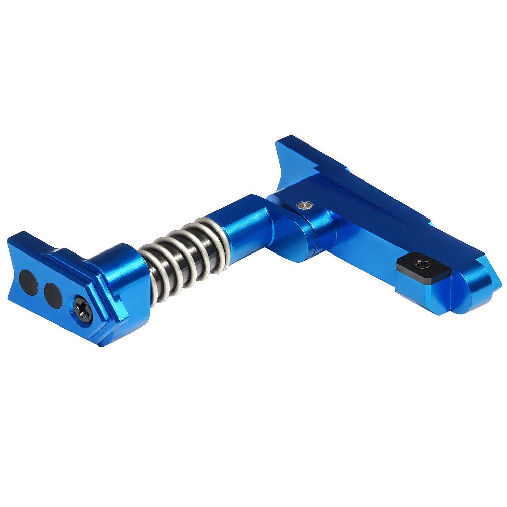 CNC Aluminum Advanced Magazine Release (Style A) (Blue)