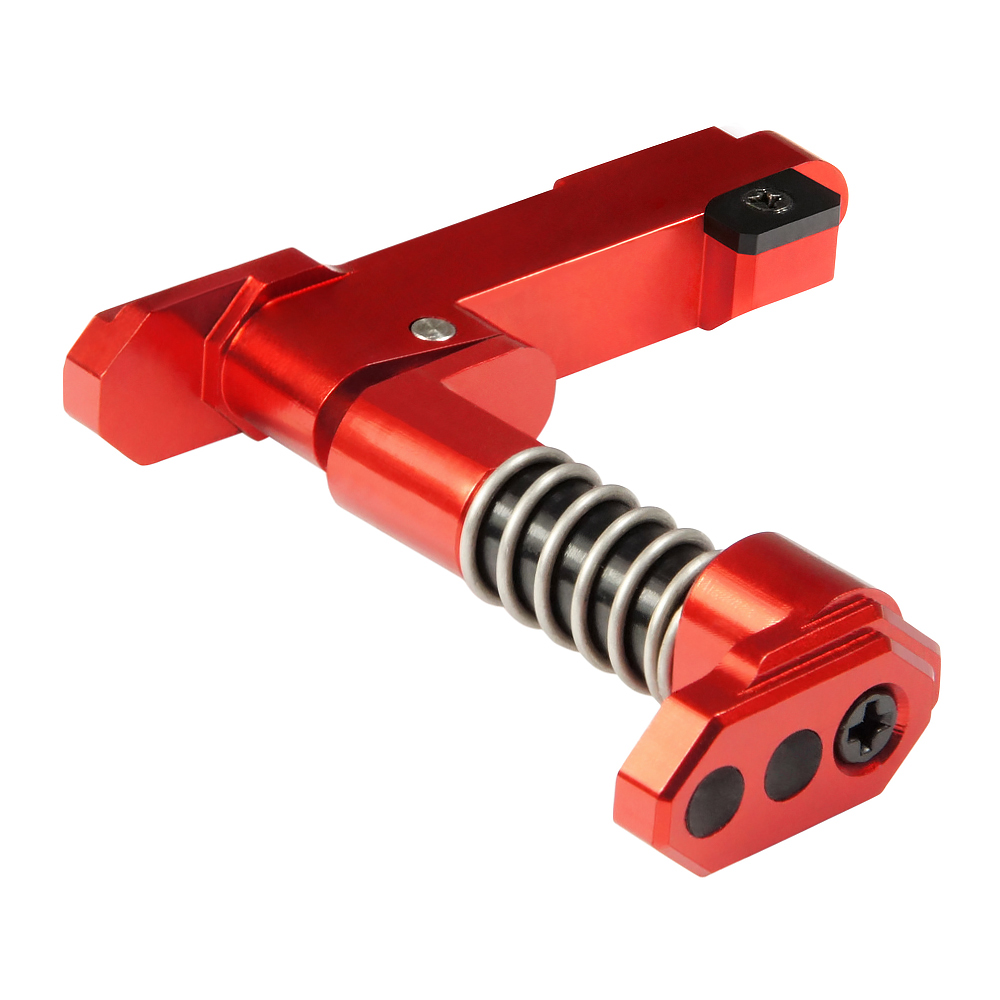 CNC Aluminum Advanced Magazine Release (Style B) (Red)