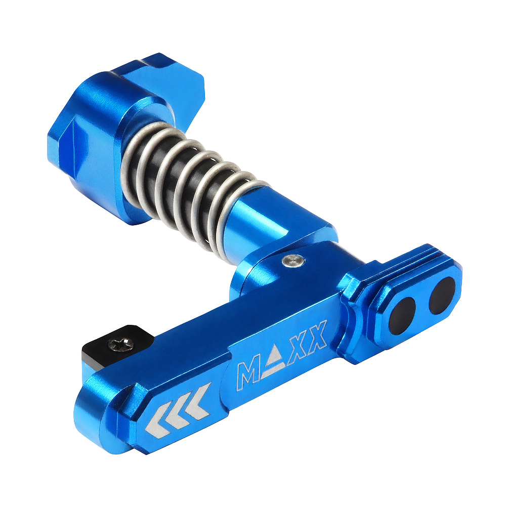 CNC Aluminum Advanced Magazine Release (Style B) (Blue)