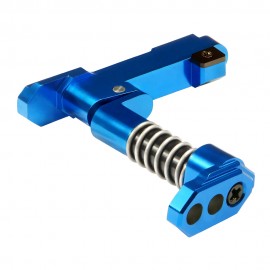 CNC Aluminum Advanced Magazine Release (Style B) (Blue)