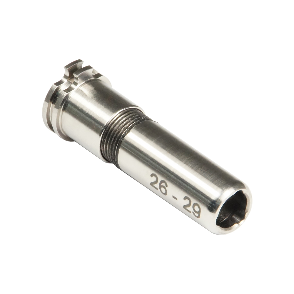 CNC Titanium Adjustable Air Seal Nozzle 26mm - 29mm for Airsoft AEG Series