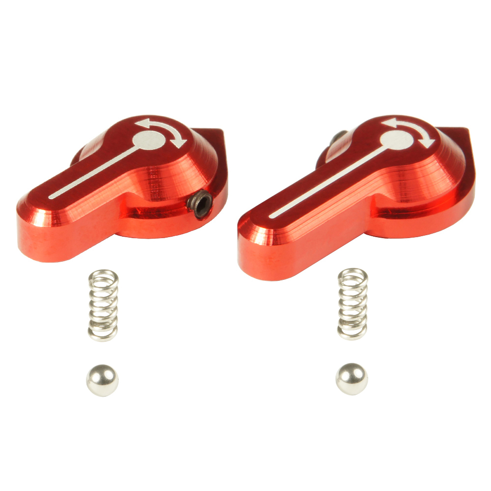 CNC Aluminum Low Profile Selector Lever (Style A) (Red) - VFC SCAR-L/H