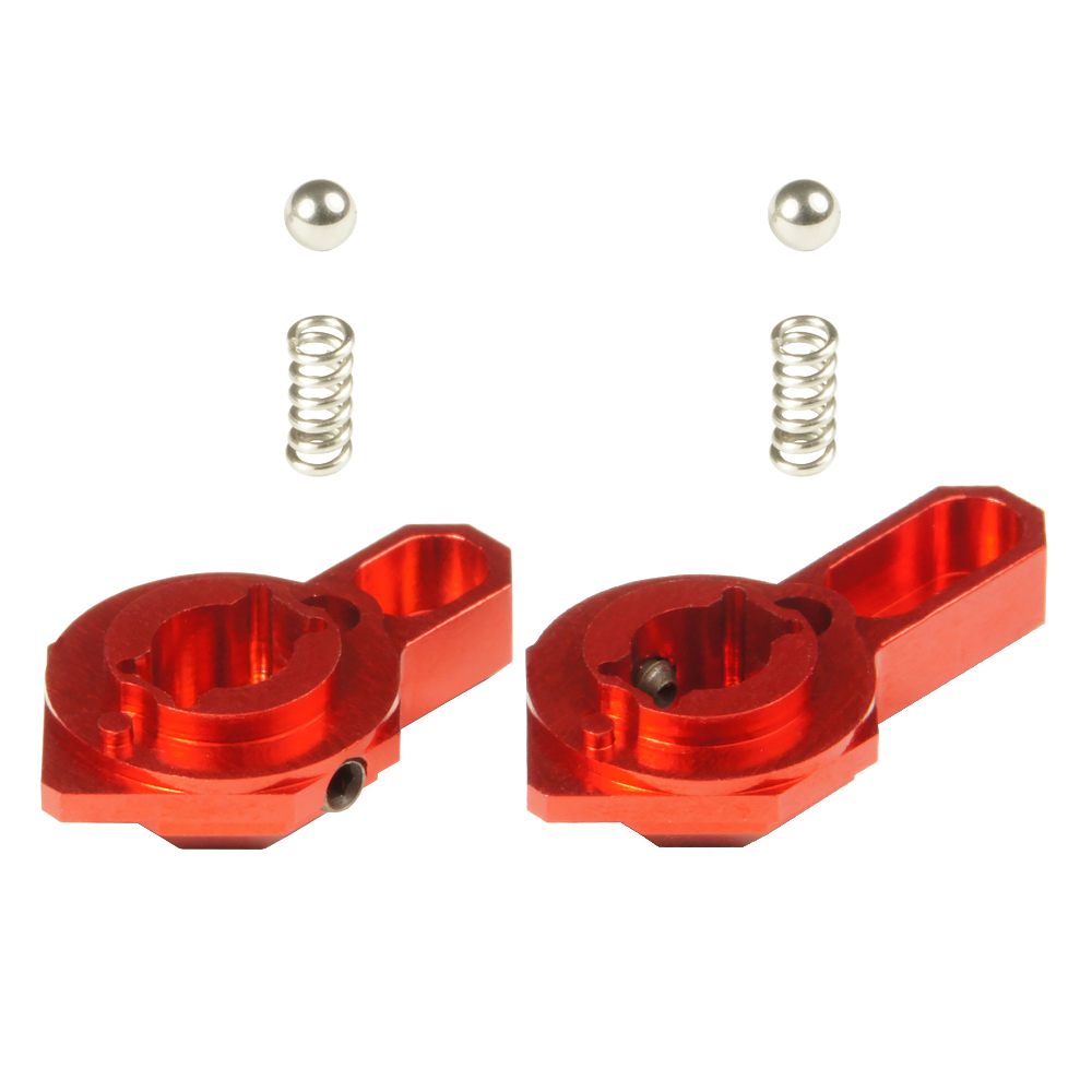 CNC Aluminum Low Profile Selector Lever (Style B) (Red) - VFC SCAR-L/H