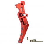 CNC Aluminum Advanced Trigger (Style B) (Red)