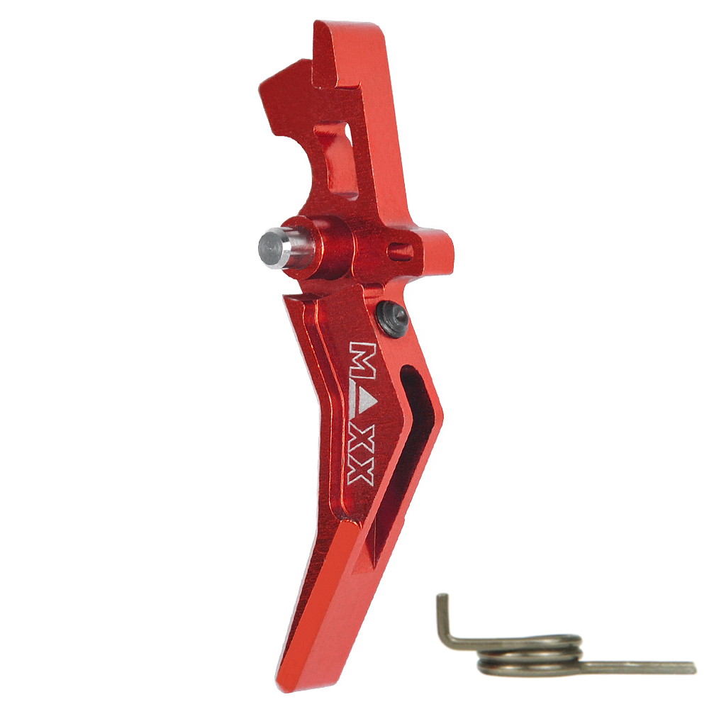 CNC Aluminum Advanced Trigger (Style B) (Red)