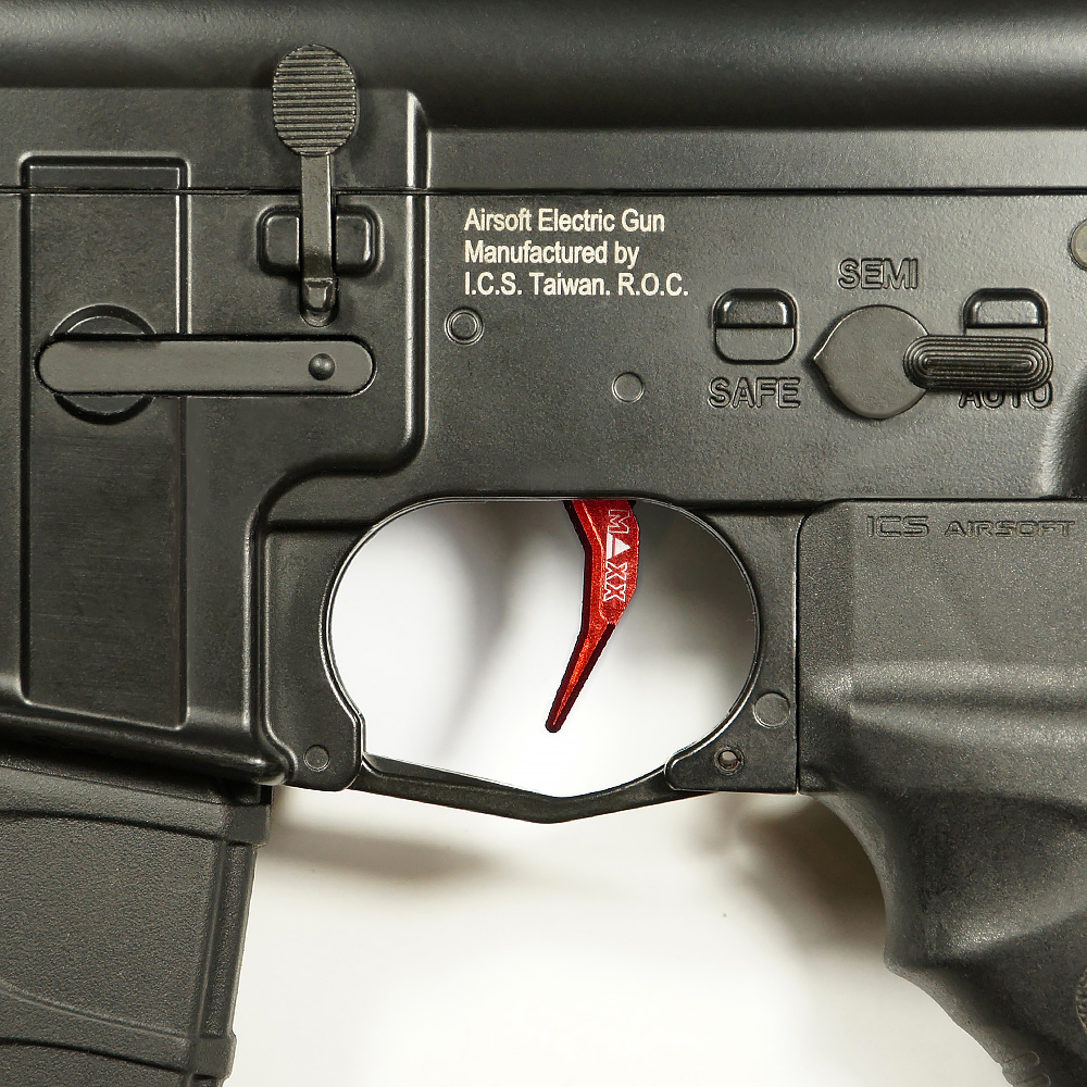 CNC Aluminum Advanced Trigger (Style C) (Red)