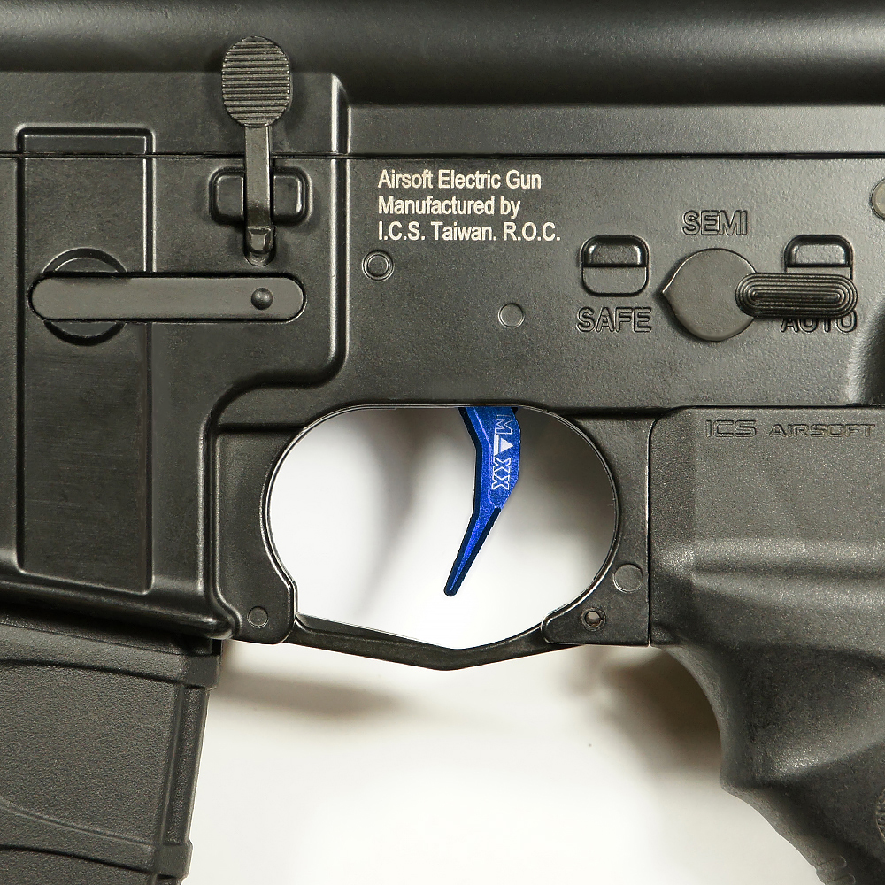 CNC Aluminum Advanced Trigger (Style C) (Blue)