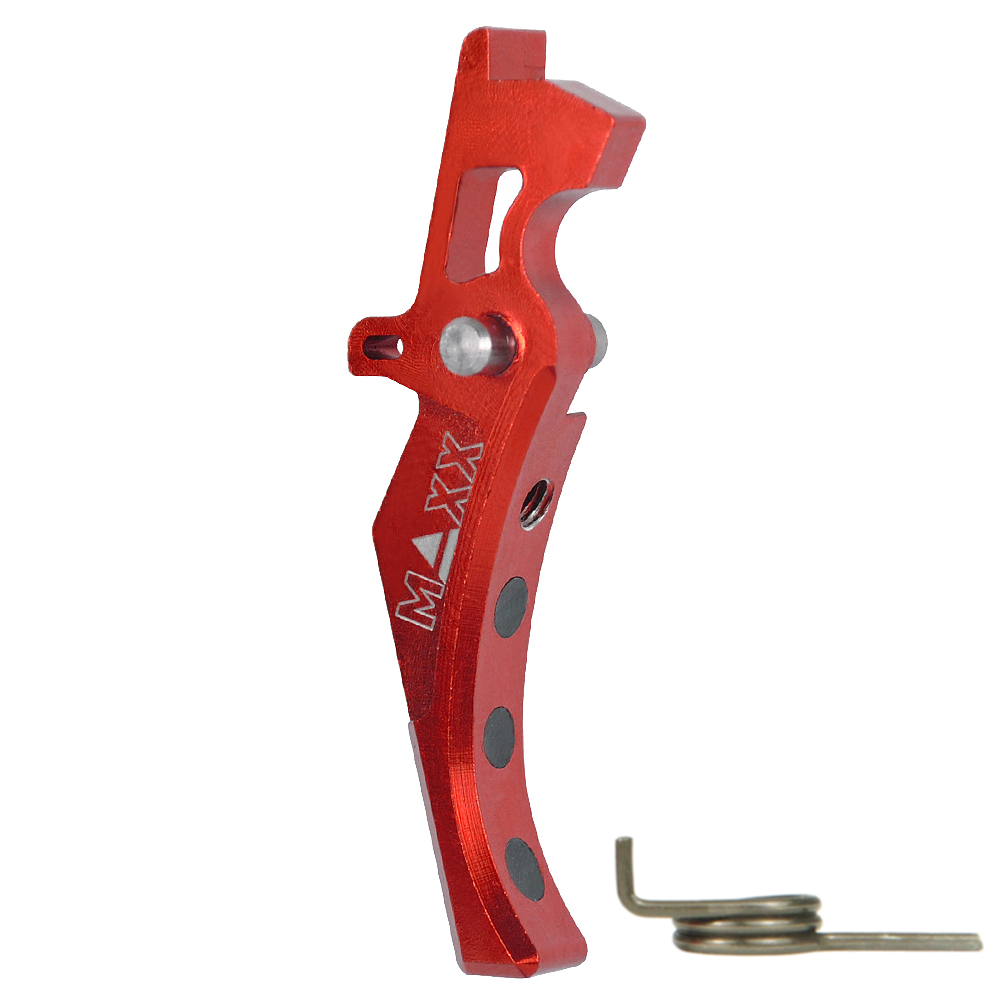 CNC Aluminum Advanced Trigger (Style D) (Red)