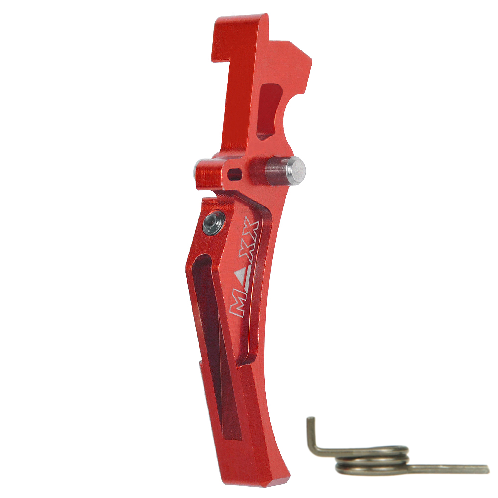 CNC Aluminum Advanced Trigger (Style D) (Red)