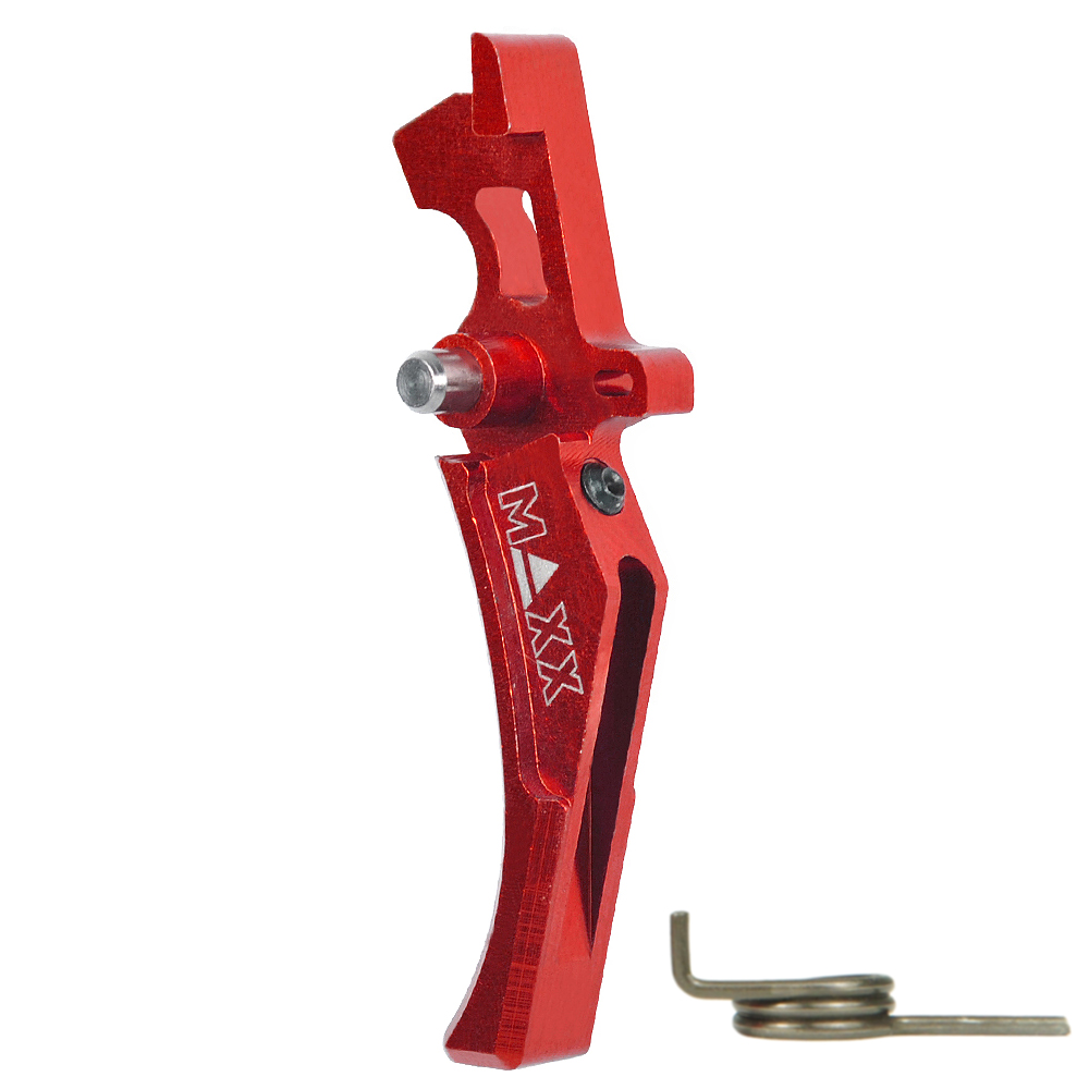 CNC Aluminum Advanced Trigger (Style D) (Red)