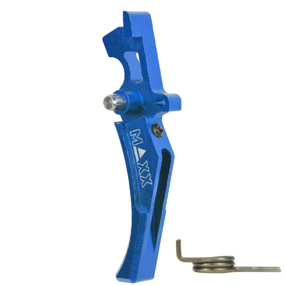 CNC Aluminum Advanced Trigger (Style D) (Blue)