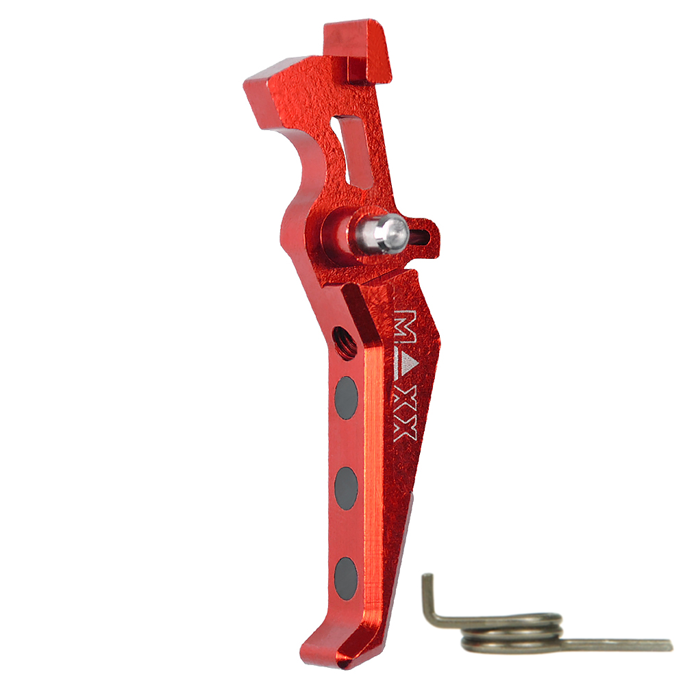 CNC Aluminum Advanced Trigger (Style E) (Red)