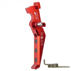 CNC Aluminum Advanced Trigger (Style E) (Red)