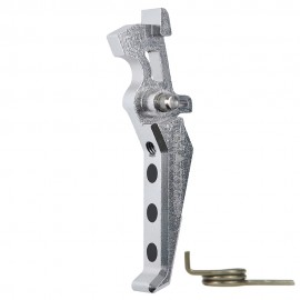 CNC Aluminum Advanced Trigger (Style E) (Silver)