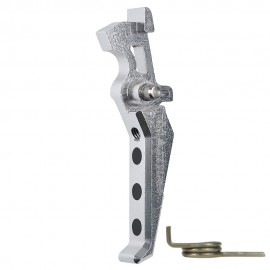 CNC Aluminum Advanced Trigger (Style E) (Silver)  CNC Aluminum Advanced Trigger (Style E) (Silver)