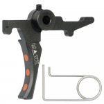 CNC Aluminum Advanced Trigger (Style D) (Black) for MTW
