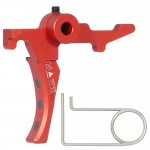CNC Aluminum Advanced Trigger (Style D) (Red) for MTW