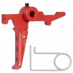 CNC Aluminum Advanced Trigger (Style E) (Red) for MTW