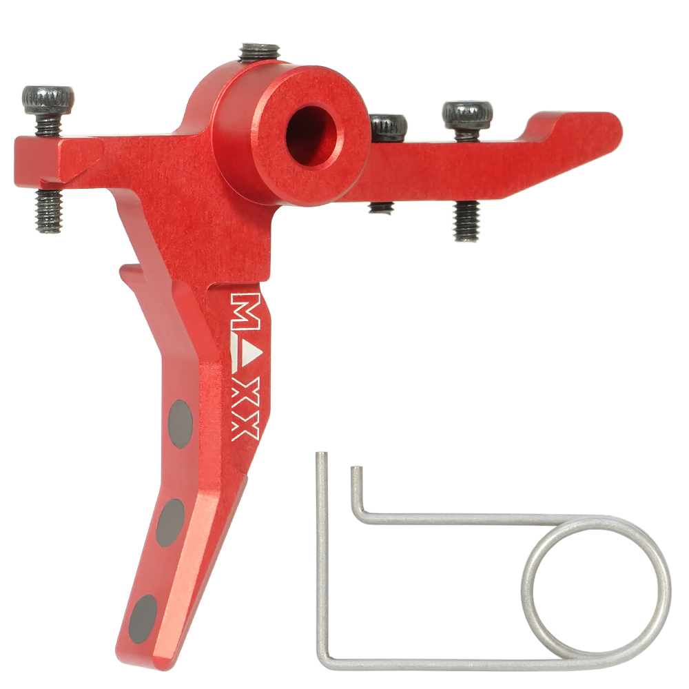 CNC Aluminum Advanced Speed Trigger (Style C) (Red) for MTW