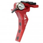 CNC Aluminum Advanced Speed Trigger (Style B) (Red) for EVO-3