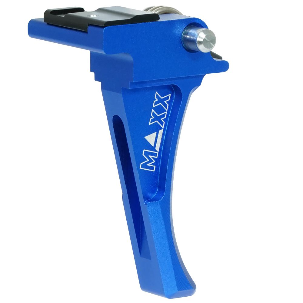 CNC Aluminum Advanced Speed Trigger (Style D) (Blue) for EVO-3
